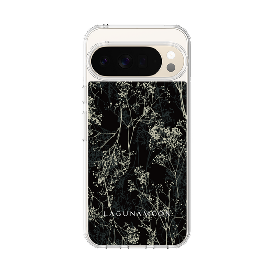 Slim Protection Case［ LAGUNAMOON - Botanical - Black ］