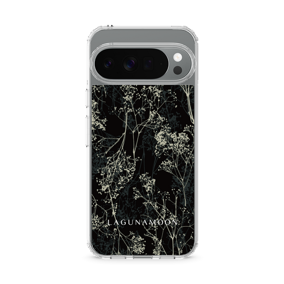 Slim Protection Case［ LAGUNAMOON - Botanical - Black ］