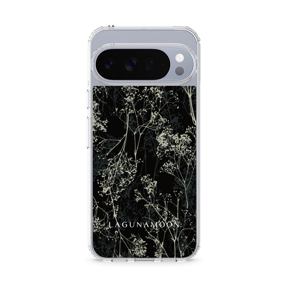 Slim Protection Case［ LAGUNAMOON - Botanical - Black ］