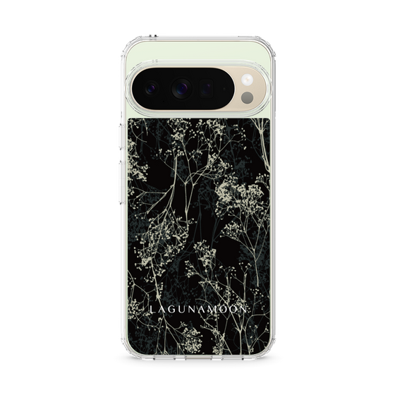 Slim Protection Case［ LAGUNAMOON - Botanical - Black ］