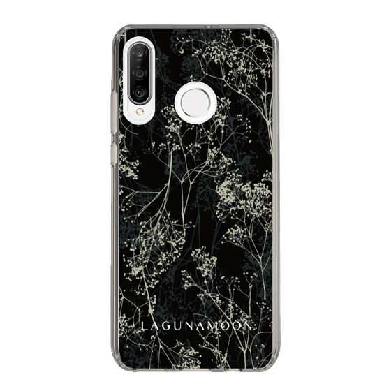 Slim Protection Case［ LAGUNAMOON - Botanical - Black ］