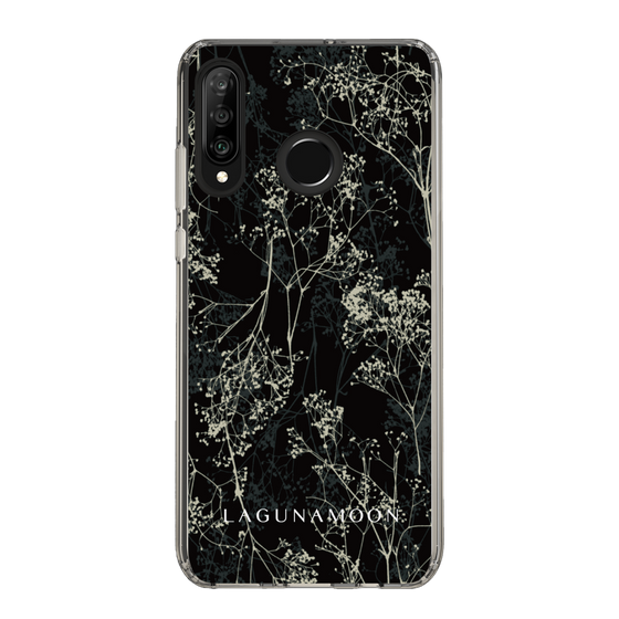 Slim Protection Case［ LAGUNAMOON - Botanical - Black ］