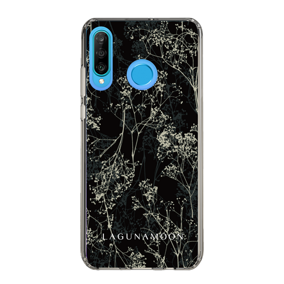 Slim Protection Case［ LAGUNAMOON - Botanical - Black ］