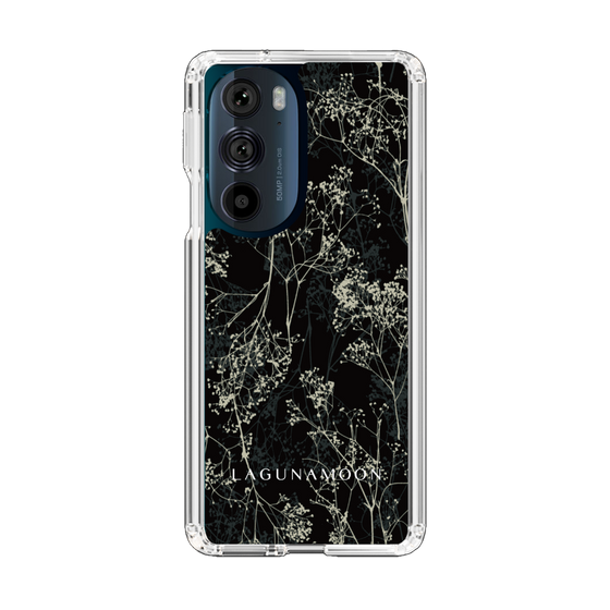 Slim Protection Case［ LAGUNAMOON - Botanical - Black ］