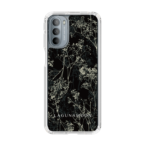 Slim Protection Case［ LAGUNAMOON - Botanical - Black ］