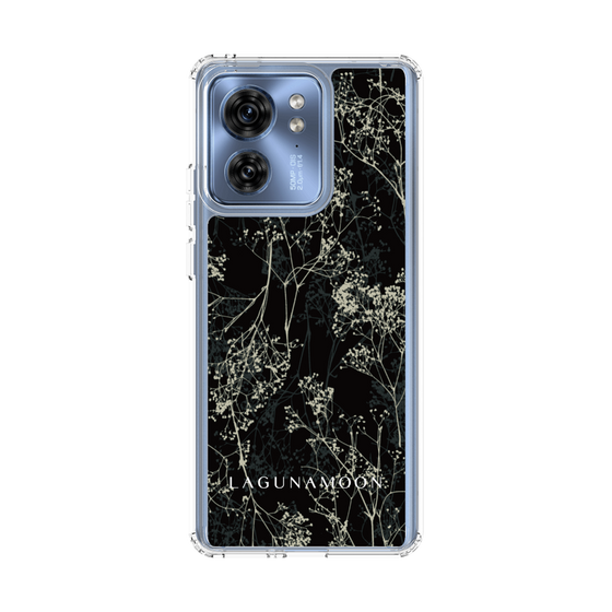 Slim Protection Case［ LAGUNAMOON - Botanical - Black ］