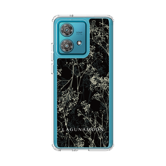 Slim Protection Case［ LAGUNAMOON - Botanical - Black ］