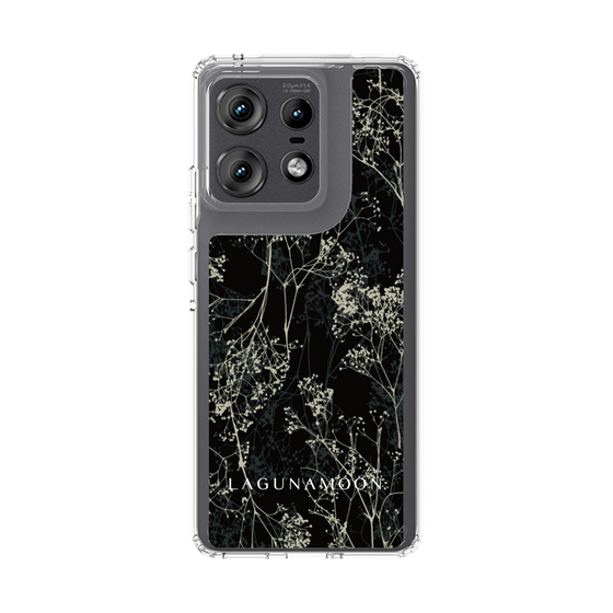 Slim Protection Case［ LAGUNAMOON - Botanical - Black ］