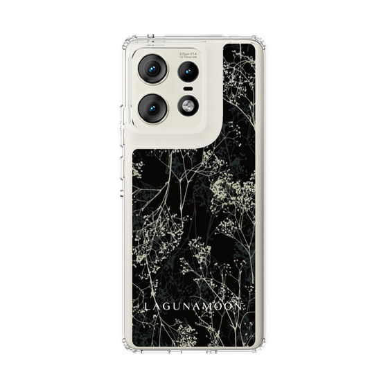 Slim Protection Case［ LAGUNAMOON - Botanical - Black ］