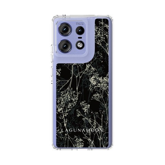 Slim Protection Case［ LAGUNAMOON - Botanical - Black ］