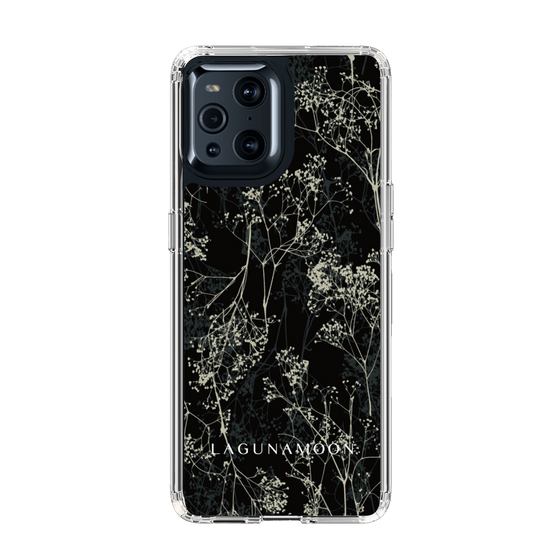 Slim Protection Case［ LAGUNAMOON - Botanical - Black ］