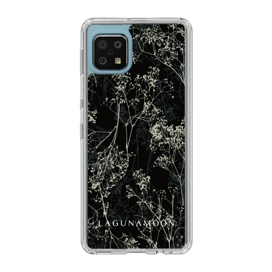 Slim Protection Case［ LAGUNAMOON - Botanical - Black ］