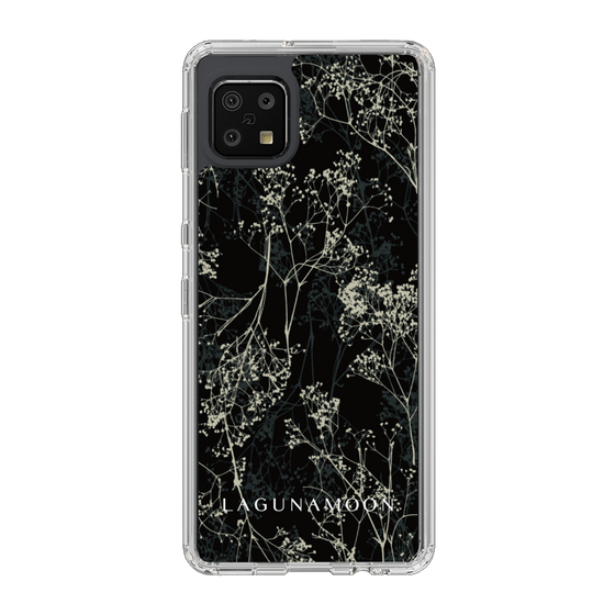 Slim Protection Case［ LAGUNAMOON - Botanical - Black ］