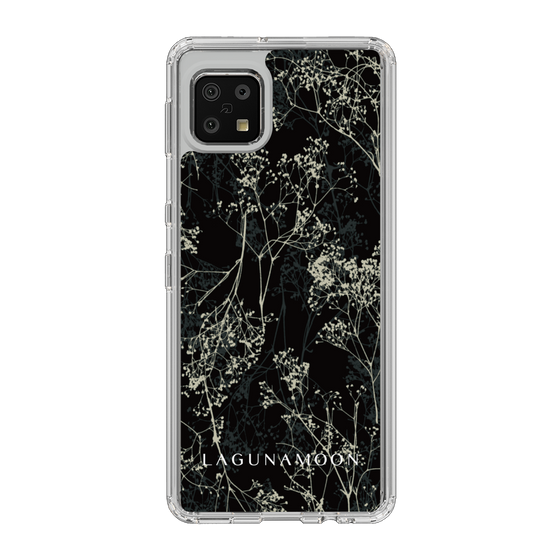 Slim Protection Case［ LAGUNAMOON - Botanical - Black ］