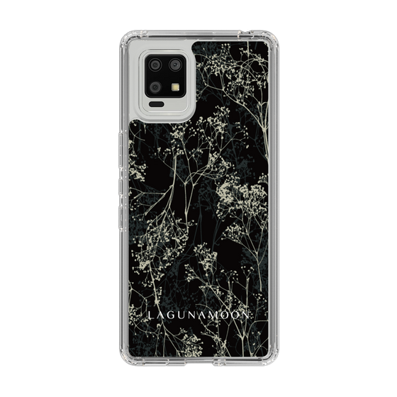 Slim Protection Case［ LAGUNAMOON - Botanical - Black ］
