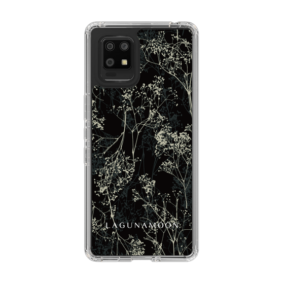 Slim Protection Case［ LAGUNAMOON - Botanical - Black ］