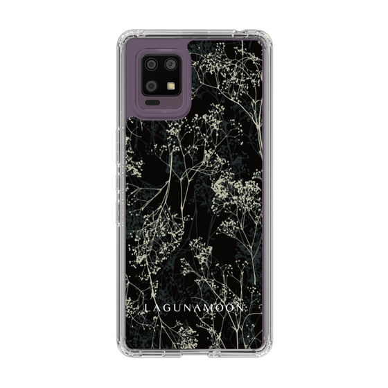 Slim Protection Case［ LAGUNAMOON - Botanical - Black ］