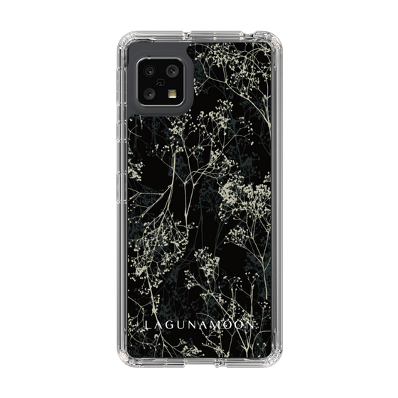 Slim Protection Case［ LAGUNAMOON - Botanical - Black ］