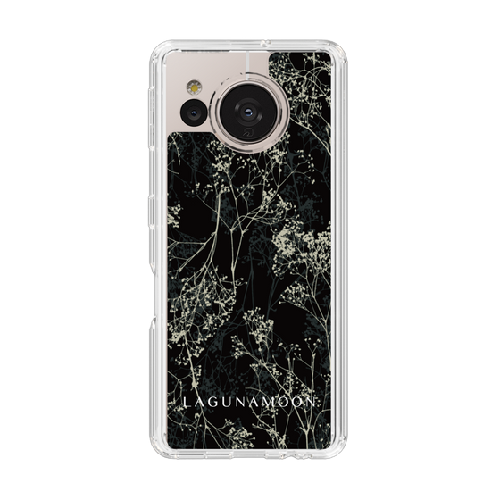 Slim Protection Case［ LAGUNAMOON - Botanical - Black ］