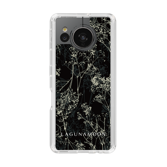 Slim Protection Case［ LAGUNAMOON - Botanical - Black ］