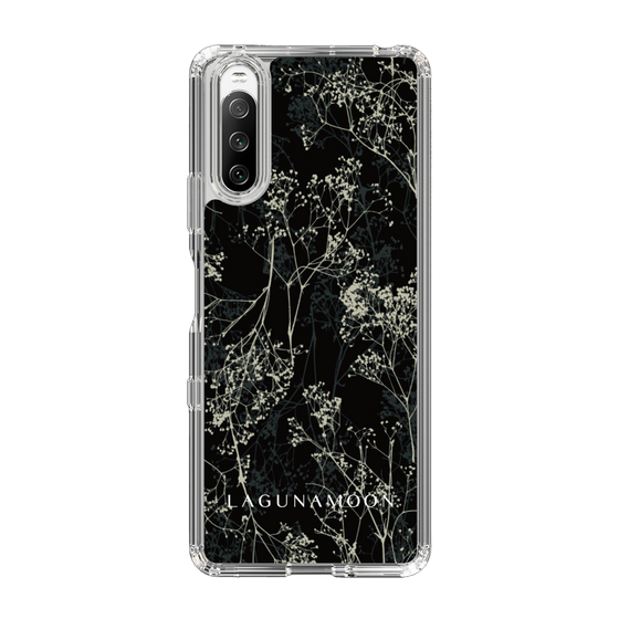 Slim Protection Case［ LAGUNAMOON - Botanical - Black ］