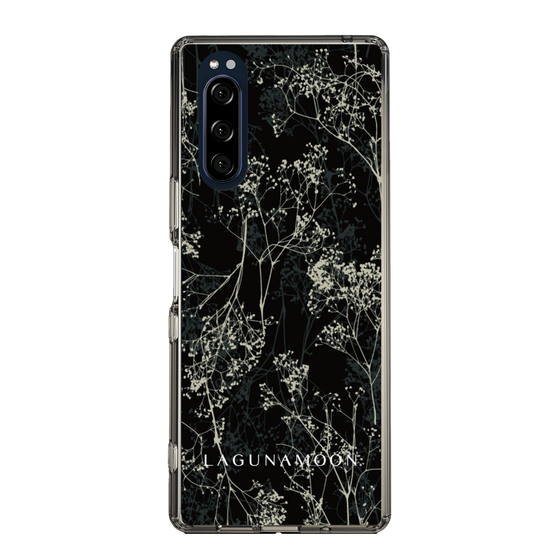 Slim Protection Case［ LAGUNAMOON - Botanical - Black ］