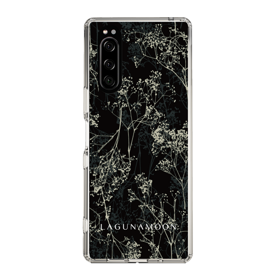 Slim Protection Case［ LAGUNAMOON - Botanical - Black ］