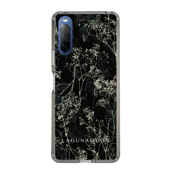 Slim Protection Case［ LAGUNAMOON - Botanical - Black ］