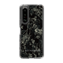 Slim Protection Case［ LAGUNAMOON - Botanical - Black ］