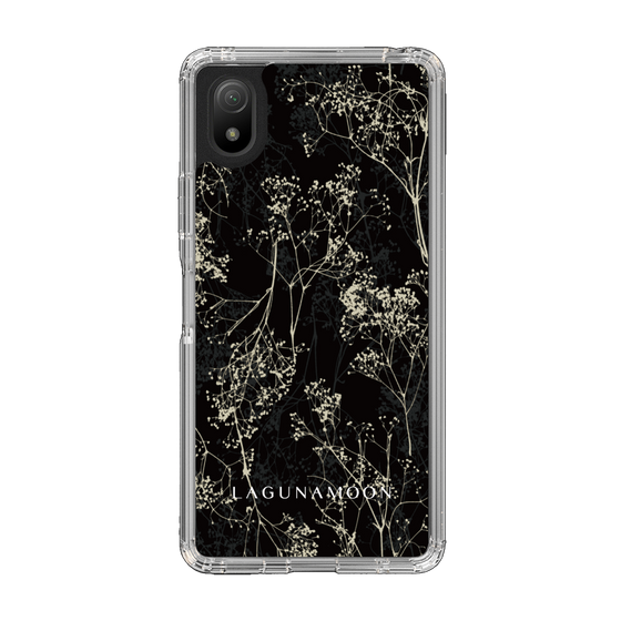 Slim Protection Case［ LAGUNAMOON - Botanical - Black ］
