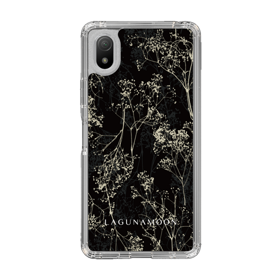 Slim Protection Case［ LAGUNAMOON - Botanical - Black ］