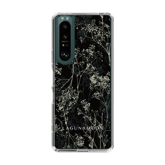 Slim Protection Case［ LAGUNAMOON - Botanical - Black ］