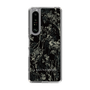 Slim Protection Case［ LAGUNAMOON - Botanical - Black ］