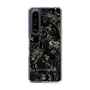 Slim Protection Case［ LAGUNAMOON - Botanical - Black ］