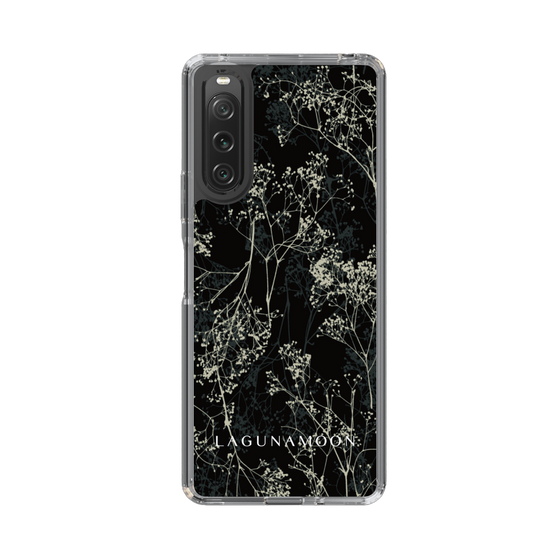 Slim Protection Case［ LAGUNAMOON - Botanical - Black ］