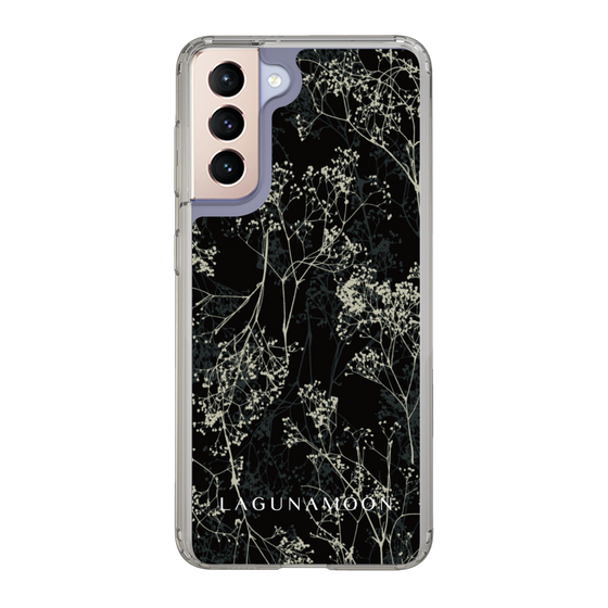 Slim Protection Case［ LAGUNAMOON - Botanical - Black ］