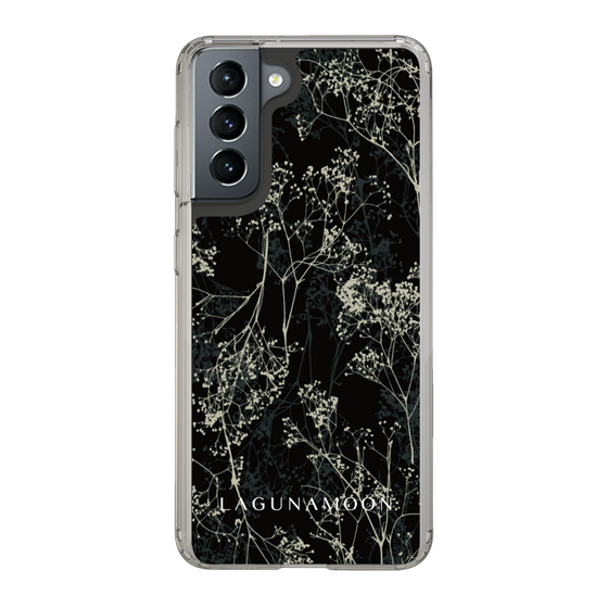 Slim Protection Case［ LAGUNAMOON - Botanical - Black ］