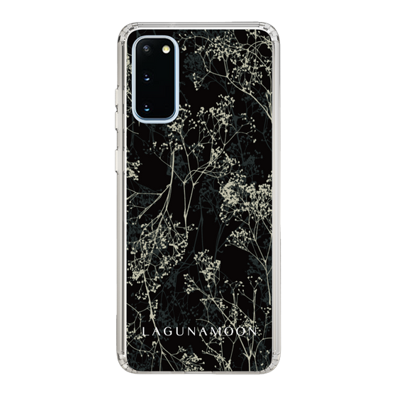 Slim Protection Case［ LAGUNAMOON - Botanical - Black ］