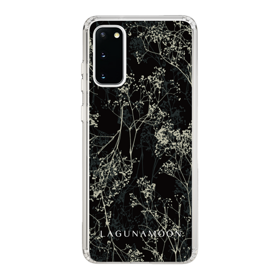 Slim Protection Case［ LAGUNAMOON - Botanical - Black ］