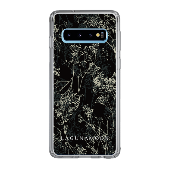 Slim Protection Case［ LAGUNAMOON - Botanical - Black ］