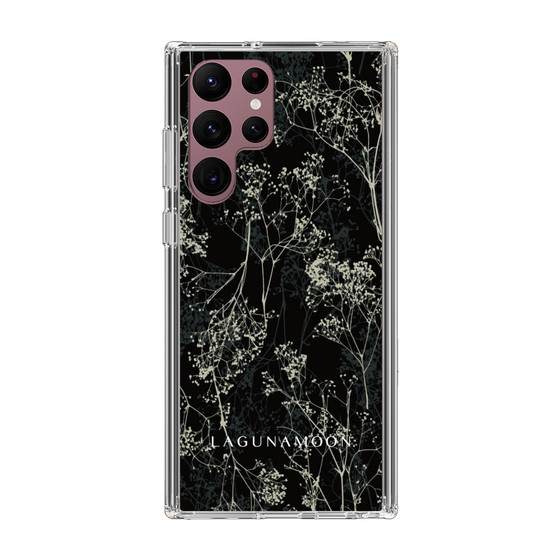 Slim Protection Case［ LAGUNAMOON - Botanical - Black ］