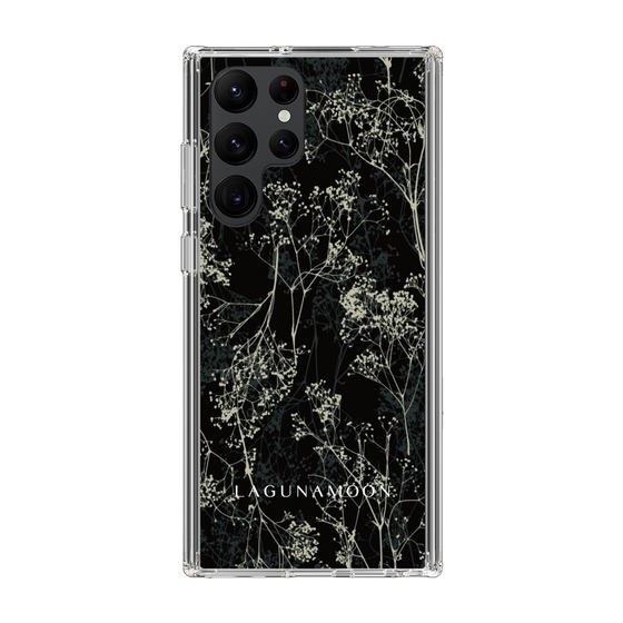 Slim Protection Case［ LAGUNAMOON - Botanical - Black ］