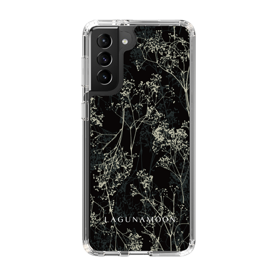 Slim Protection Case［ LAGUNAMOON - Botanical - Black ］