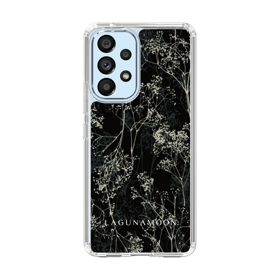 Slim Protection Case［ LAGUNAMOON - Botanical - Black ］