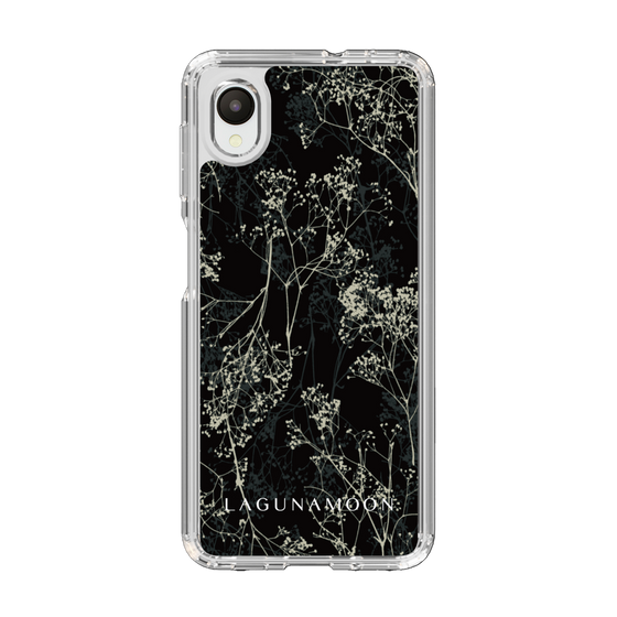 Slim Protection Case［ LAGUNAMOON - Botanical - Black ］