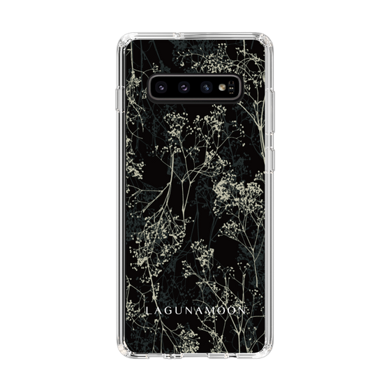 Slim Protection Case［ LAGUNAMOON - Botanical - Black ］