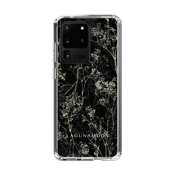 Slim Protection Case［ LAGUNAMOON - Botanical - Black ］