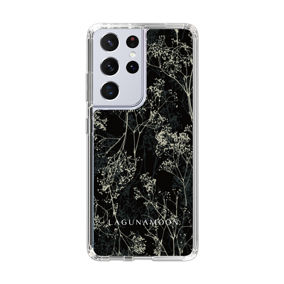 Slim Protection Case［ LAGUNAMOON - Botanical - Black ］
