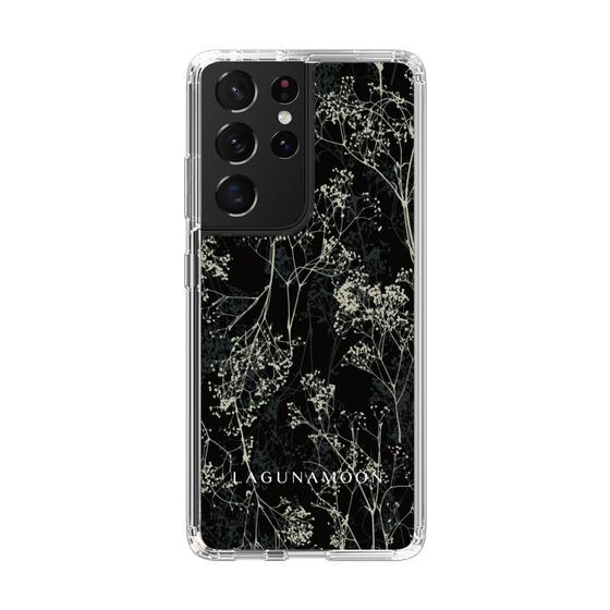 Slim Protection Case［ LAGUNAMOON - Botanical - Black ］