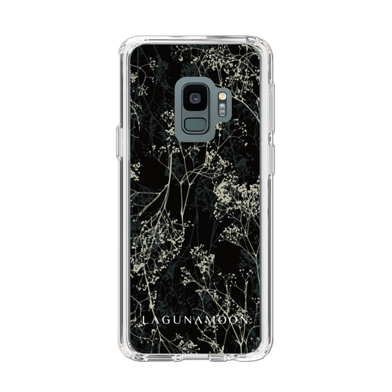 Slim Protection Case［ LAGUNAMOON - Botanical - Black ］